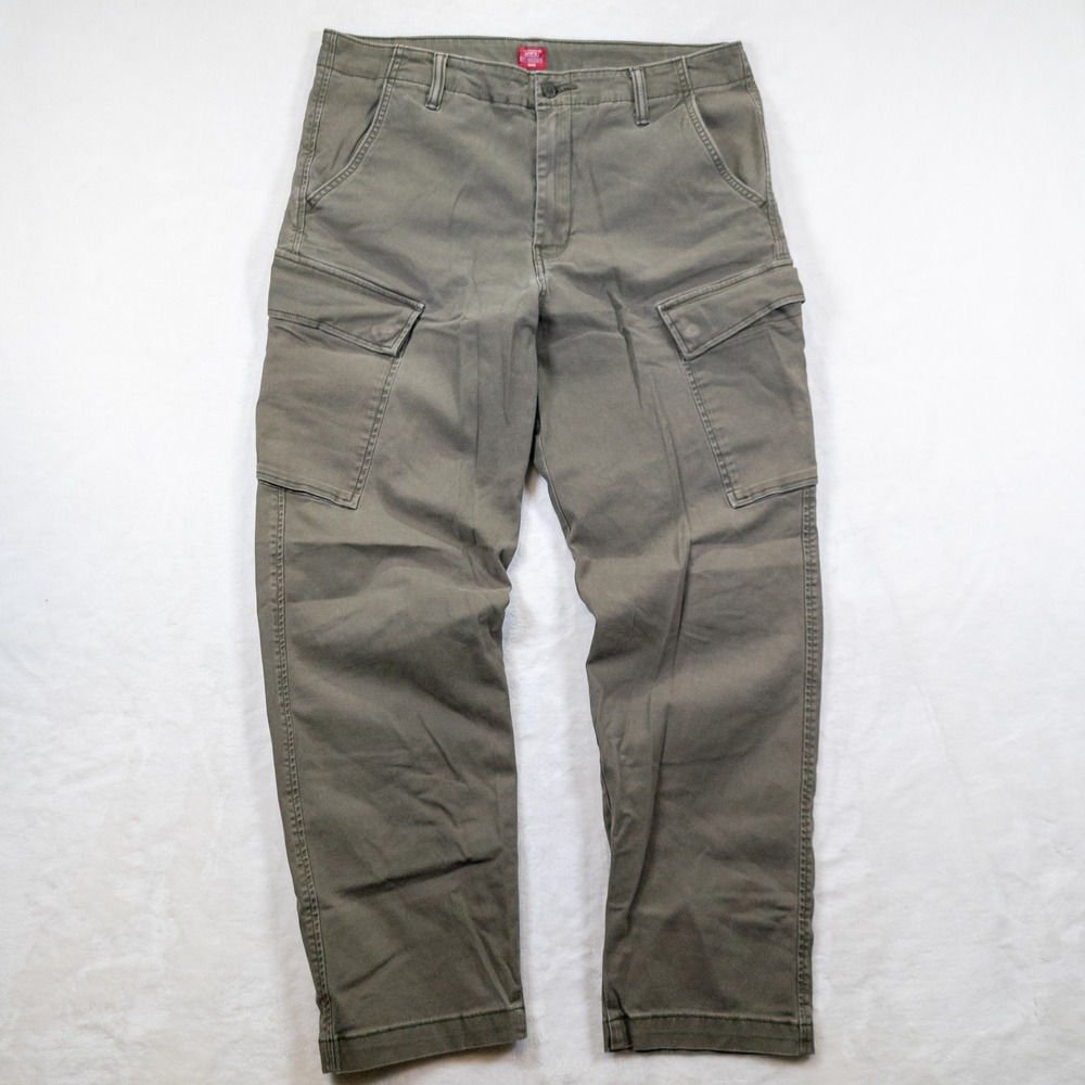 Levis XX Cargo Pants Men 36x32 Military Green Taper Utility Streetwear Gorpcore